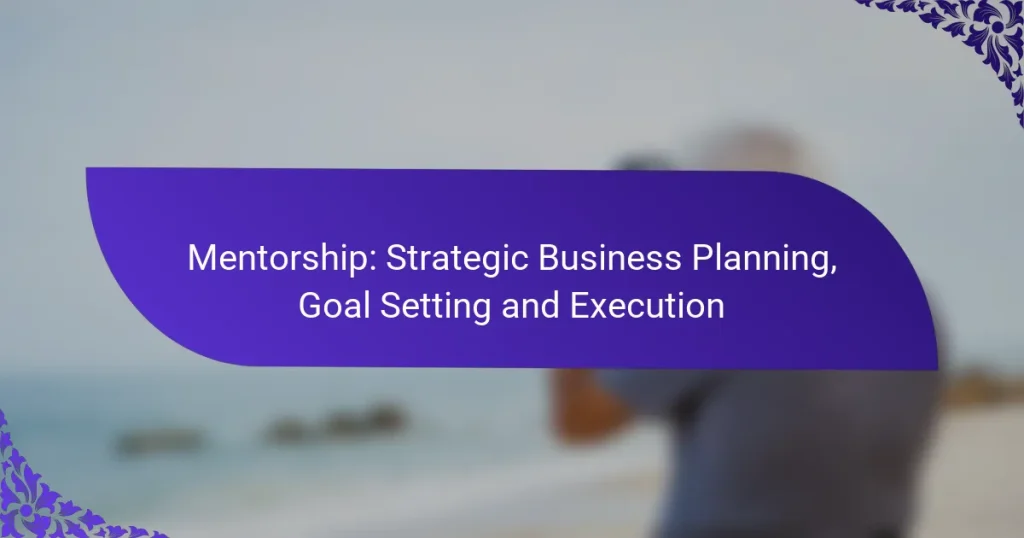 Mentorat: Planificare Strategică a Afacerilor, Stabilirea și Executarea Obiectivelor